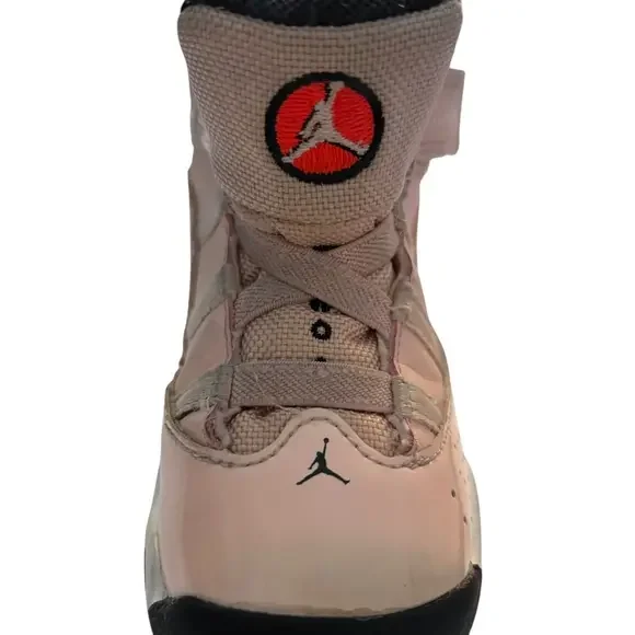 Nike Air Jordan Shoes Toddler‎ 8 C 6 Rings Pink Atmosphere Glossy Sneakers - Picture 7 of 10